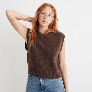 Bouclé Sweater Vest